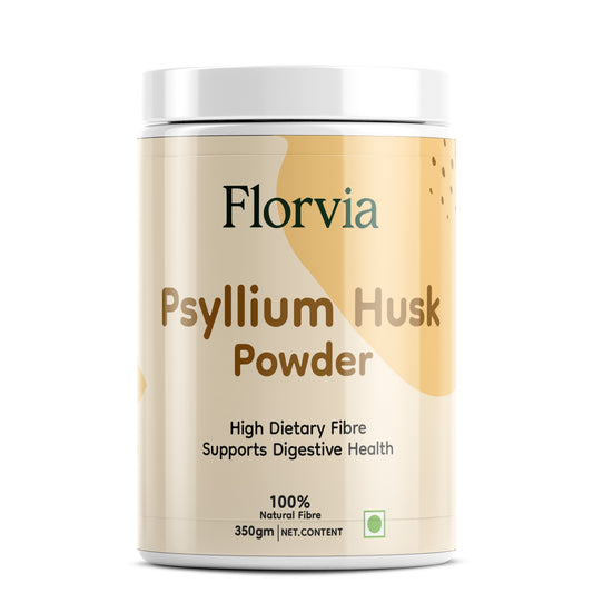 FLORVIA Psyllium Husk Powder for Digestion, Gut Health, Fiber & Weight Management