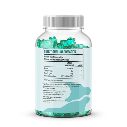 FLORVIA Probiotic Gummies with 1.5 Billion CFU for Digestive Wellness – 60 Gummies